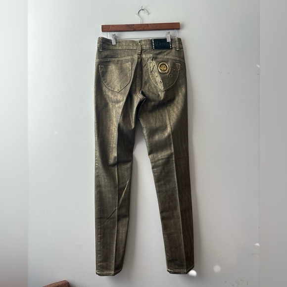 $10 sale 🍓Dereon Beyonce gold low rise pants‎ size 7/8 - Picture 7 of 7